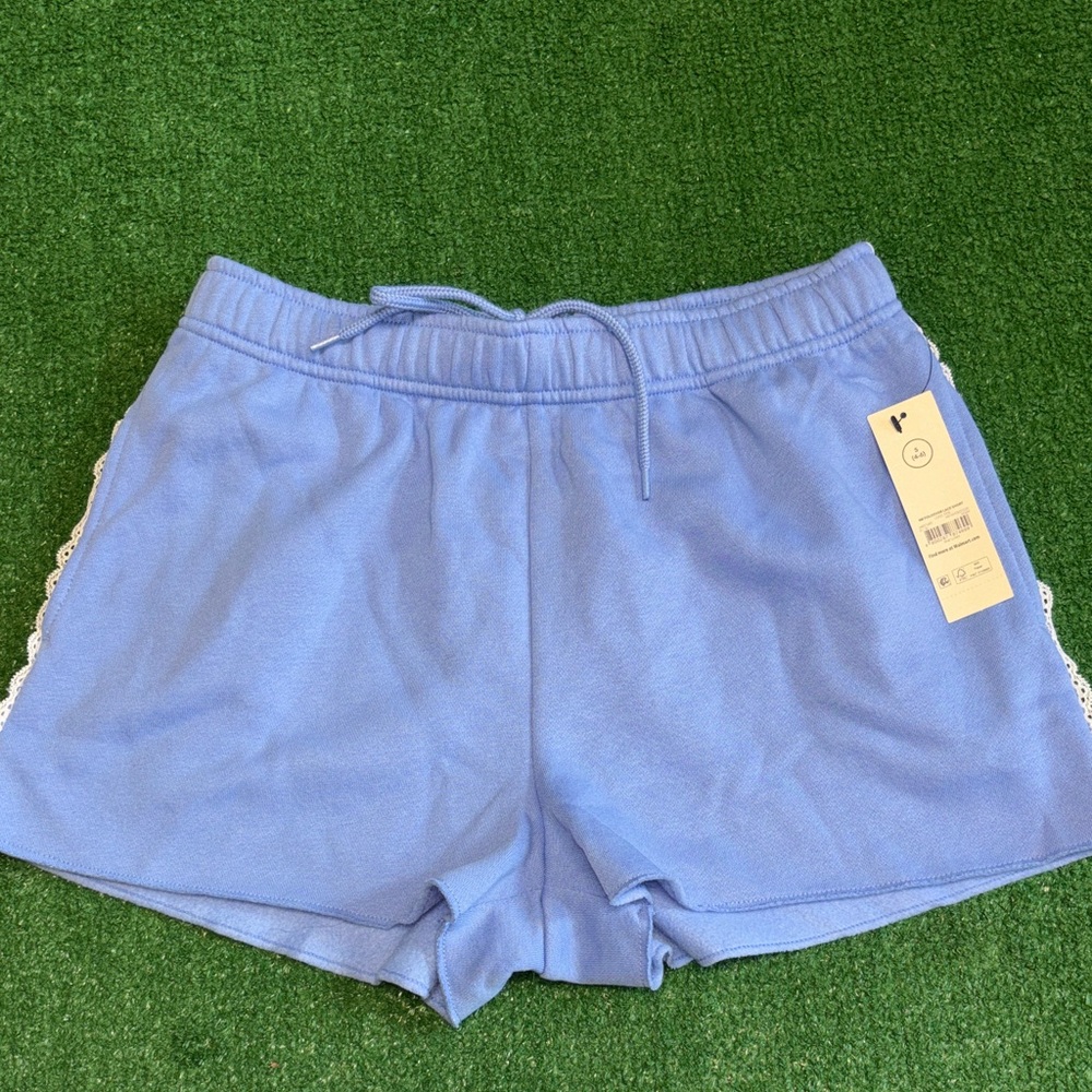 NWT No Boundaries Women’s Soft Light Blue Shorts with Drawstring